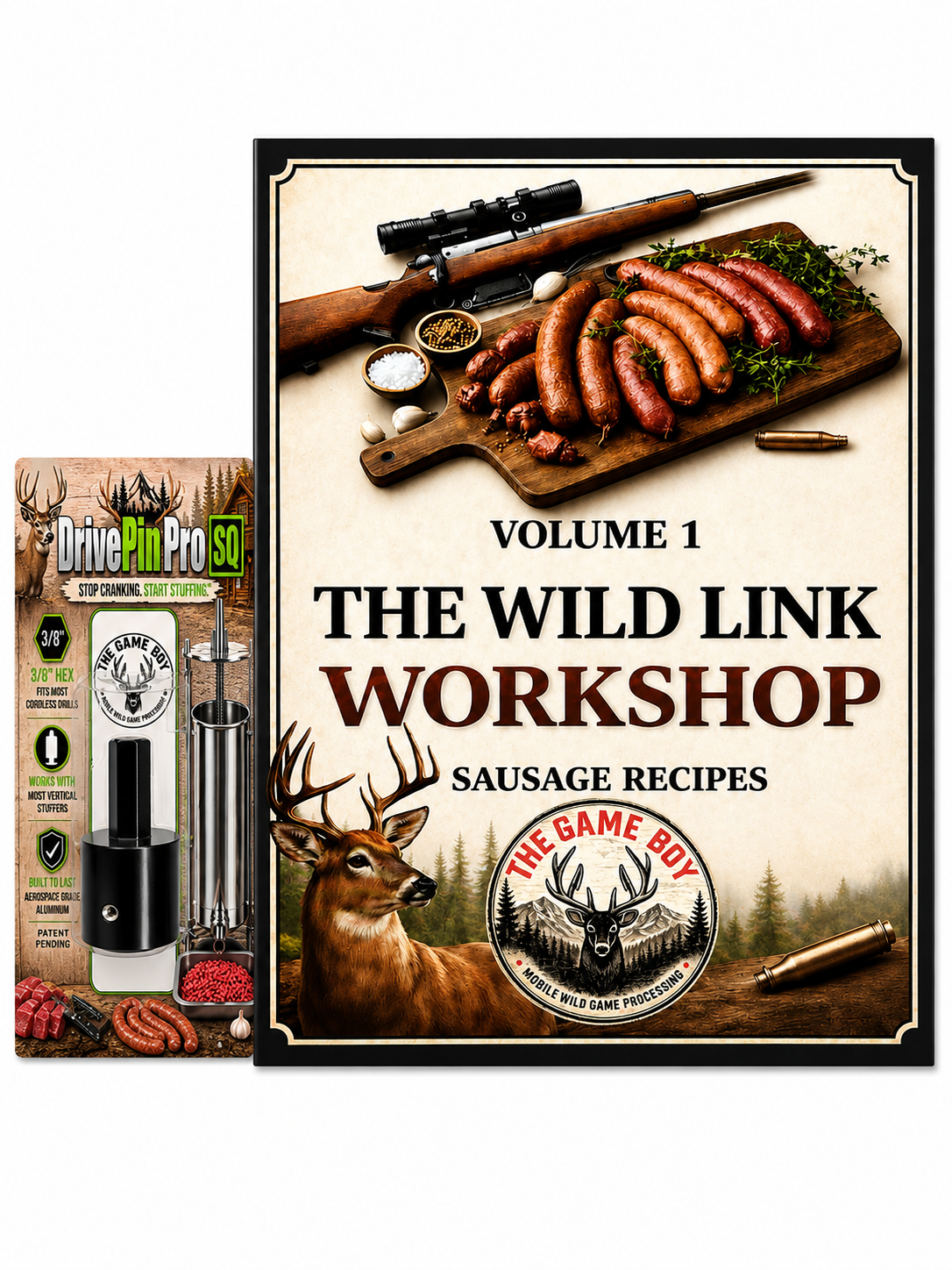 DrivePin Pro™ SQ + The Wild Link Workshop Sausage Recipes Volume 1